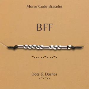 Morse Code Bracelet Dots And Dashes Morse Code Bracelet Bff