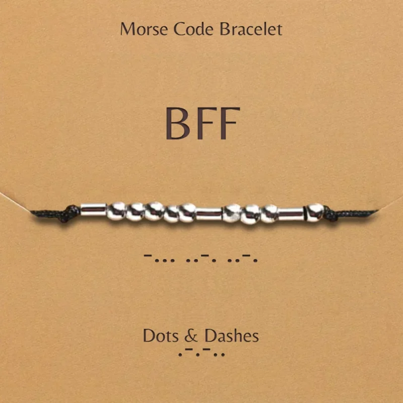 Dots And Dashes Morse Code Bracelet Bff