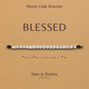 Morse Code Bracelet Dots And Dashes Morse Code Bracelet Blessed