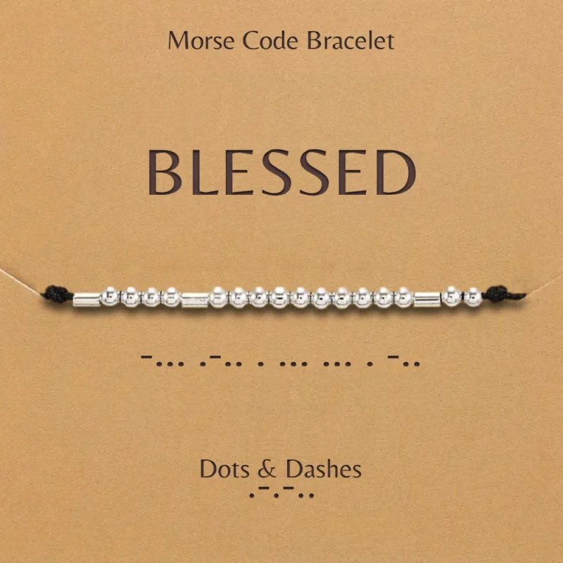 Dots And Dashes Morse Code Bracelet Blessed