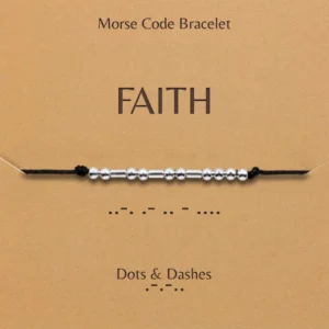 Morse Code Bracelet Dots And Dashes Morse Code Bracelet Faith