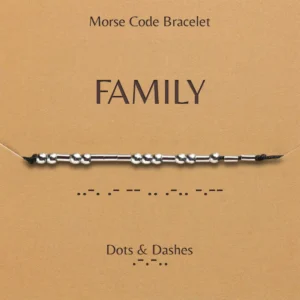 Morse Code Bracelet Dots And Dashes Morse Code Bracelet Family