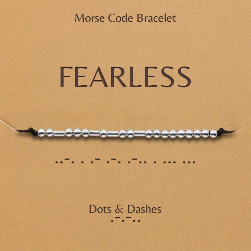 Dots And Dashes Morse Code Bracelet Fearless
