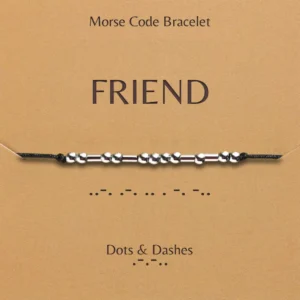 Morse Code Bracelet Dots And Dashes Morse Code Bracelet Friend