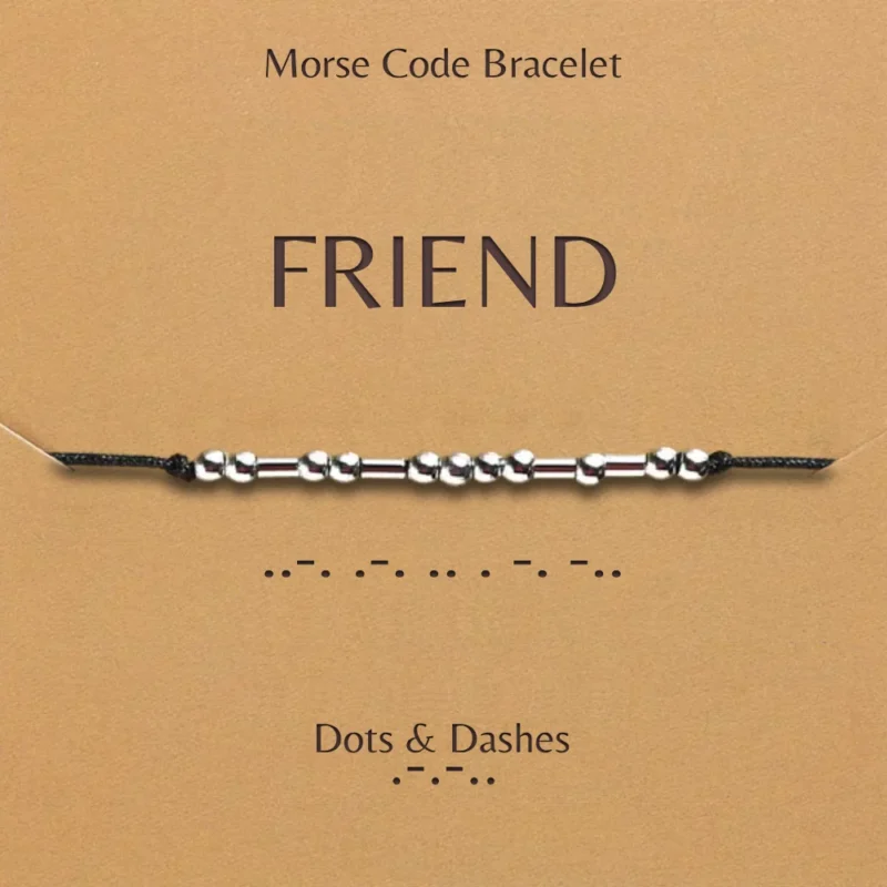 Dots And Dashes Morse Code Bracelet Friend