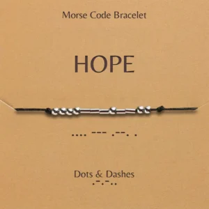 Morse Code Bracelet Dots And Dashes Morse Code Bracelet Hope