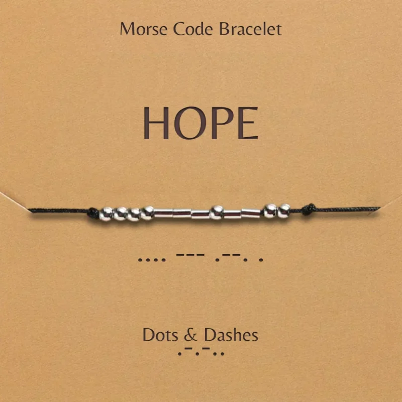 Dots And Dashes Morse Code Bracelet Hope