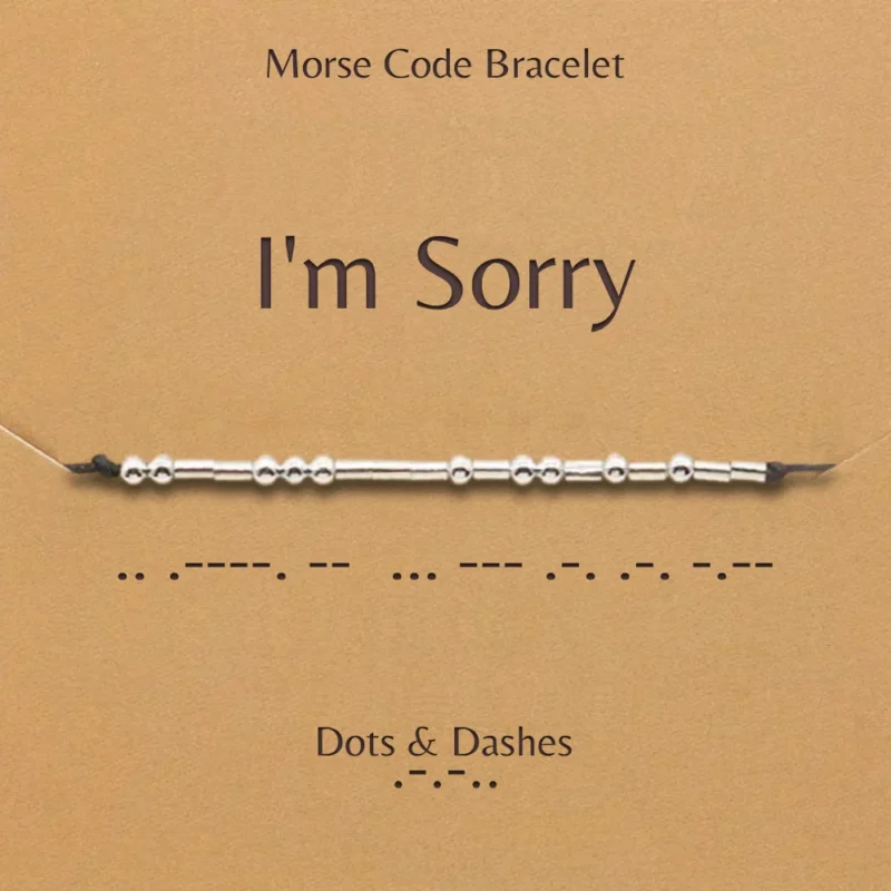 Dots And Dashes Morse Code Bracelet I M Sorry