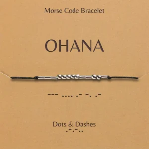 Morse Code Bracelet Dots And Dashes Morse Code Bracelet Ohana